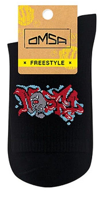 Носки унисекс ОМСА Фристайл черные р.42-44 арт.613