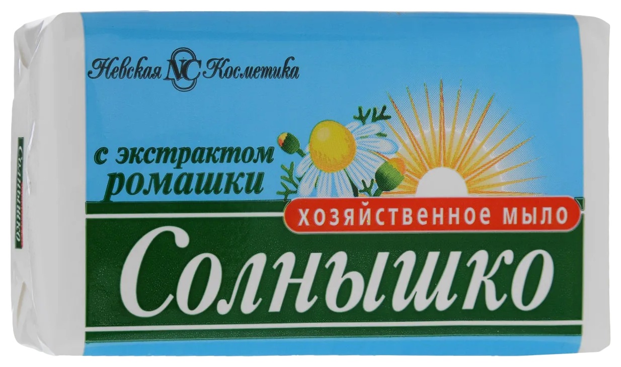 Мыло хозяйственное СОЛНЫШКО Ромашка 140г