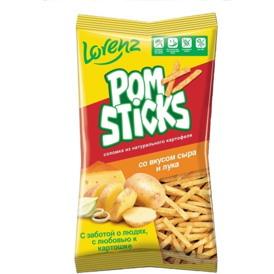 Картофельная соломка ЛОРЕНЦ Помстикс сыр лук 100г