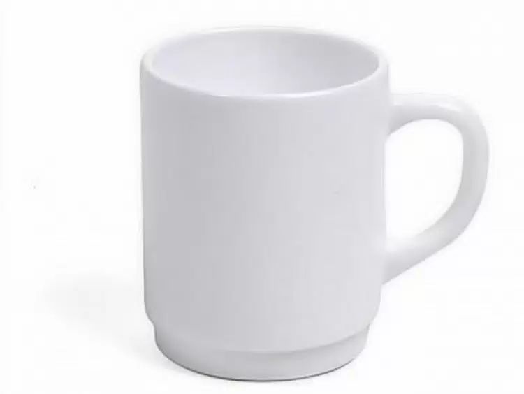 Кружка стеклокерамика белая 250мл арт.71877