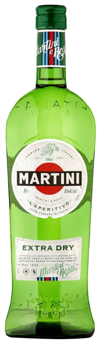 НВ Напиток ароматиз МАРТИНИ Экстра Драй виноградосодержащий сух 18% ст/б 1л