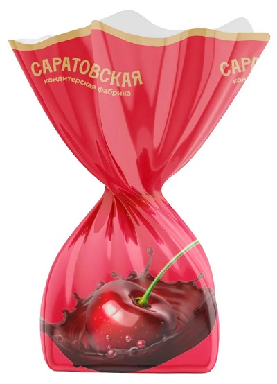 Конфеты САРАТОВСКАЯ КФ Вишня ассорти весовые