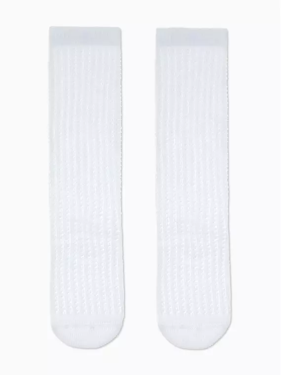 Гольфы детские КОНТЕ КИДС Мисс ажурные белые р.22 арт.056