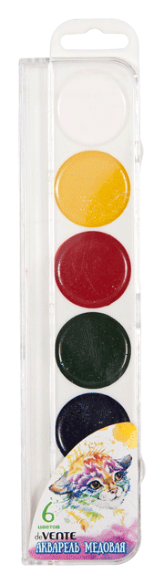 Краски ДЕВЕНТЕ медовые 6цв арт.8074900