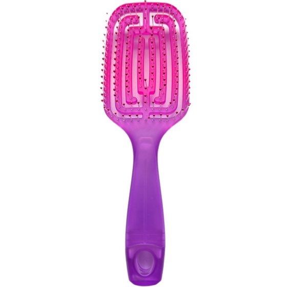 Щетка для волос СТУДИО СТАЙЛ Неон изогнутая большая