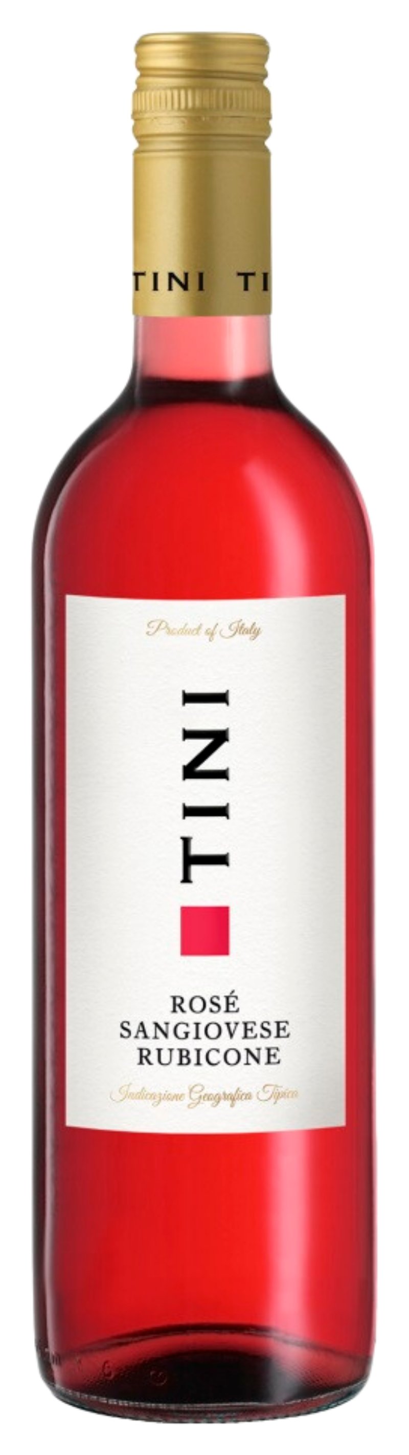 Вино ТИНИ Розе розовое п/сух 12% ст/б 0.75л