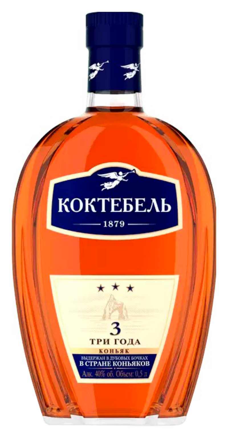 Коньяк КОКТЕБЕЛЬ 3 года 40% ст/б 0.5л