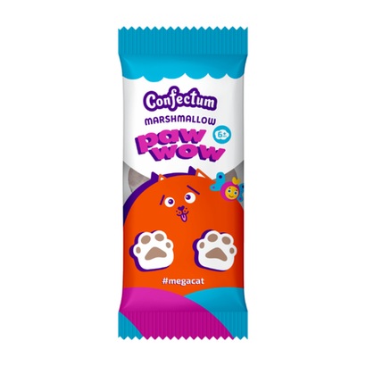Маршмеллоу КОНФЕКТУМ Пау Вау малина 15г