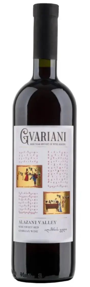 Вино ГВАРИАНИ Алазанская Долина красное п/сл 12% ст/б 0.75л