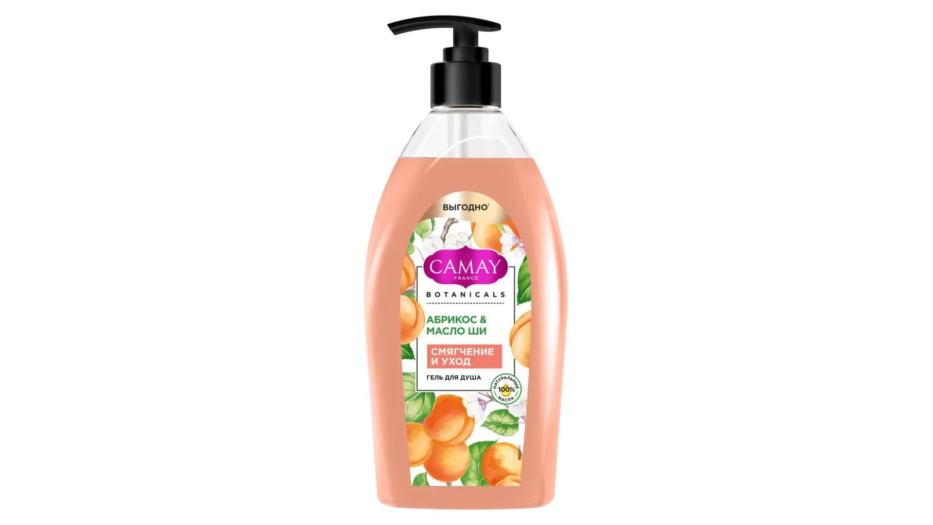 Гель для душа КАМЕЙ Абрикос и масло ши 750мл