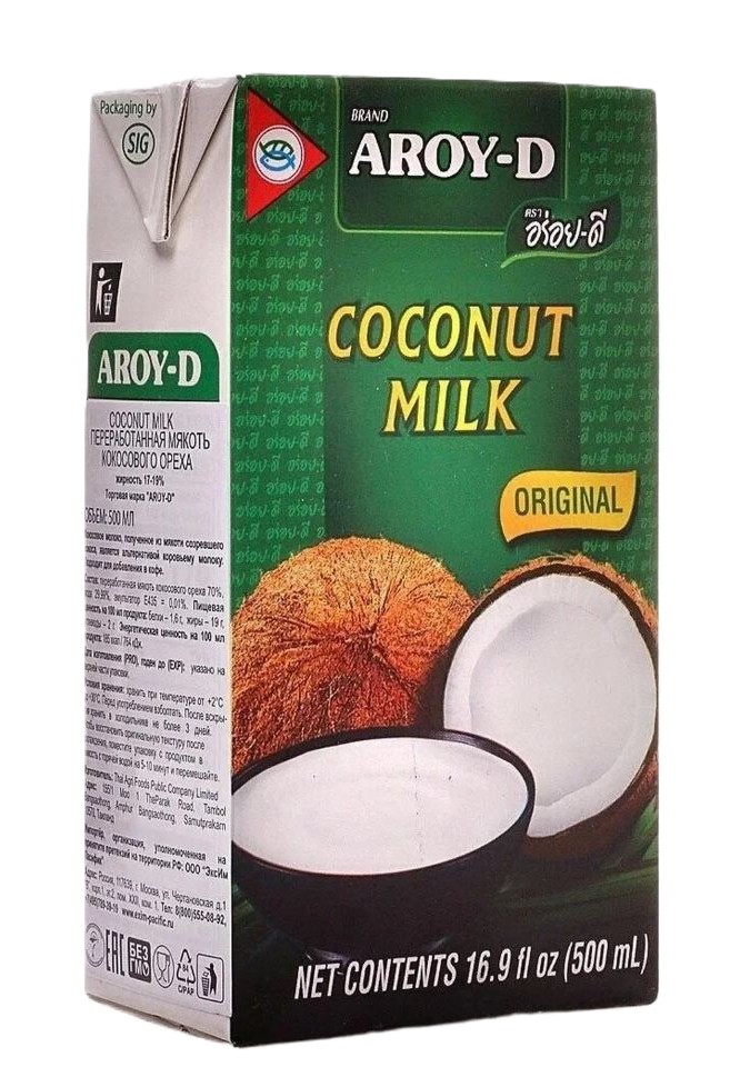 Молоко кокосовое АРОЙ-Д т/пак 500мл