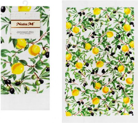 Полотенце кухонное НАТАМ Лимоны и маслины 38*63см арт.PVT06001