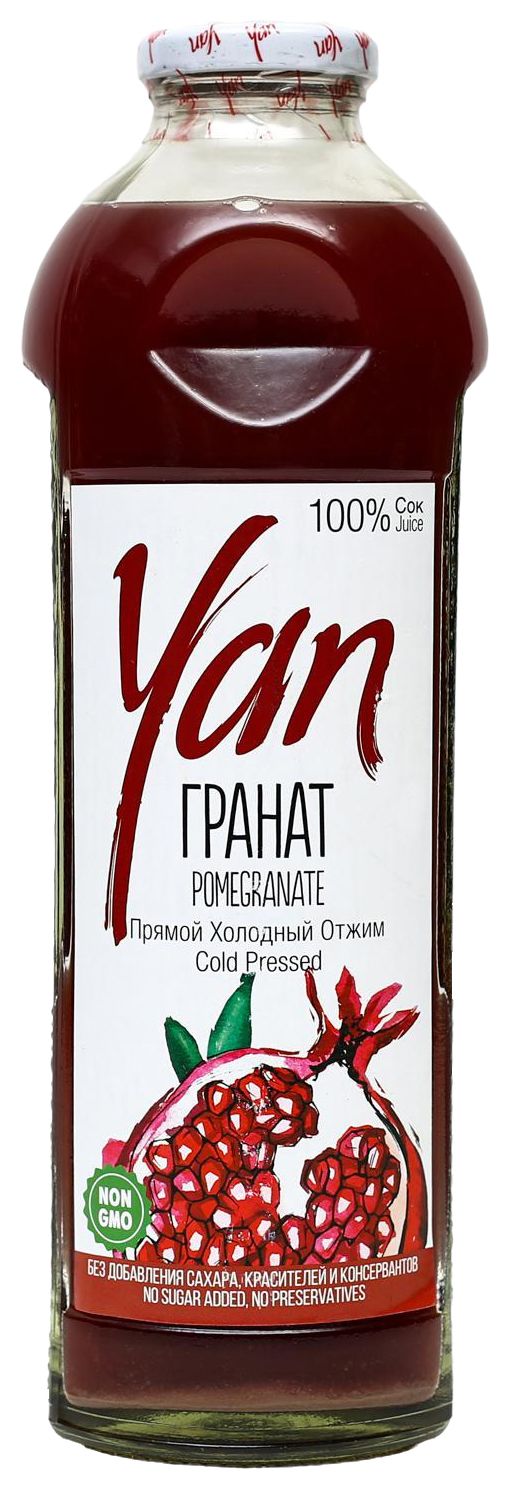 Сок ЯН гранат прямого отжима ст/б 0.93л