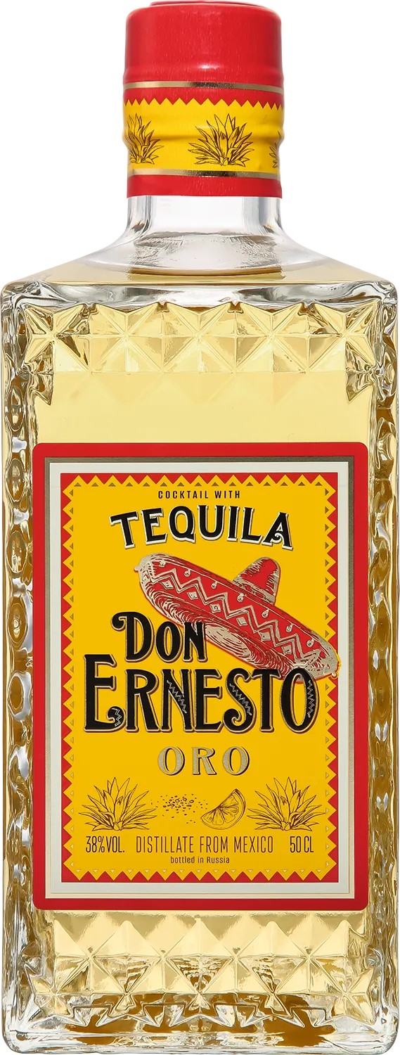 Коктейль ДОН ЭРНЕСТО Текила Золото 38% ст/б 0.5л
