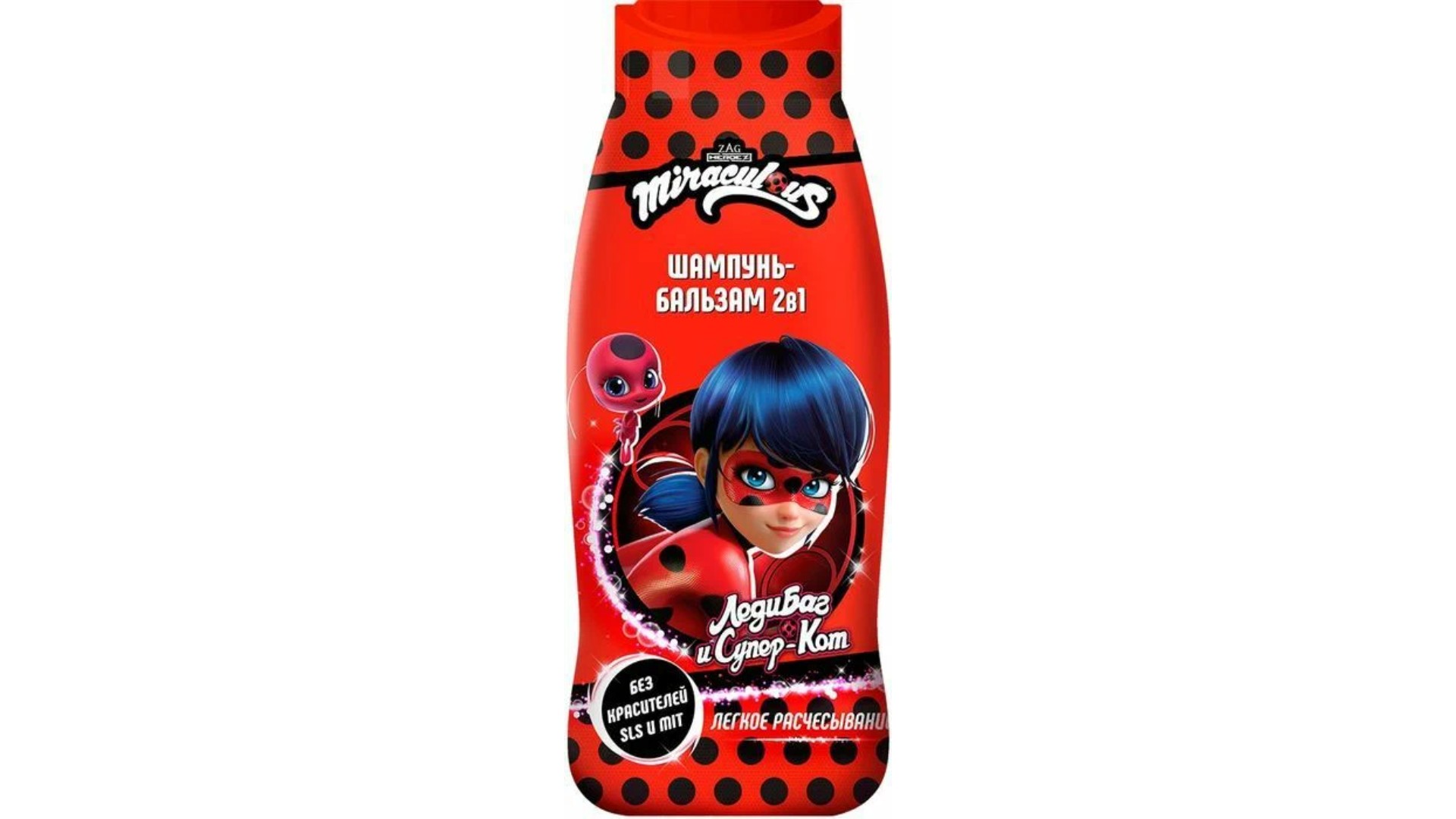 Шампунь-бальзам детский МИРАКУЛУС ЛедиБаг 400мл