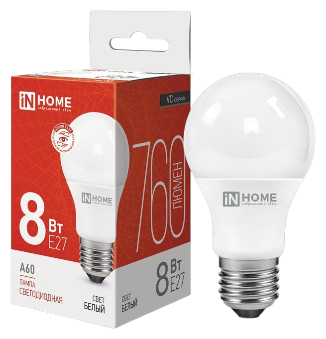 Лампа светодиодная ИН ХОУМ A60 20Вт 6500К 1900Лм Е27