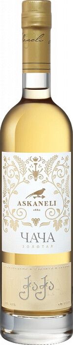 Водка АСКАНЕЛИ Чача Виноградная Золотая 40% ст/б 0.5л