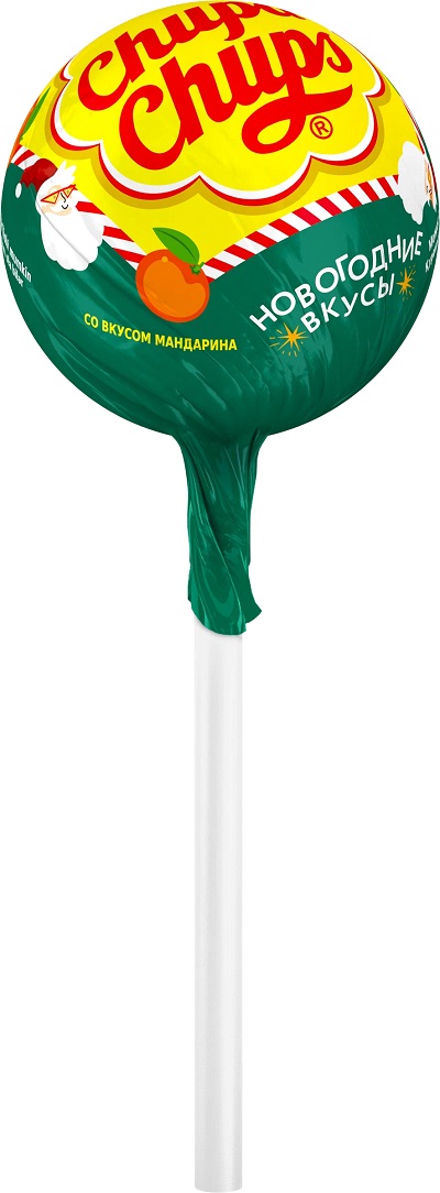 Карамель на палочке ЧУПА ЧУПС Новогодние вкусы 12г