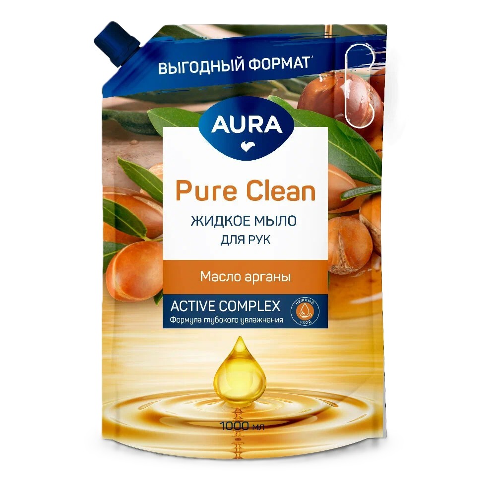 Жидкое мыло АУРА Масло арганы 1000мл
