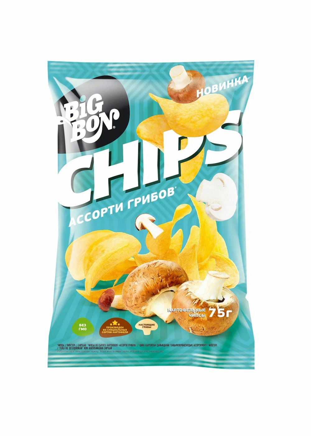 Чипсы БИГ БОН ассорти грибов 75г