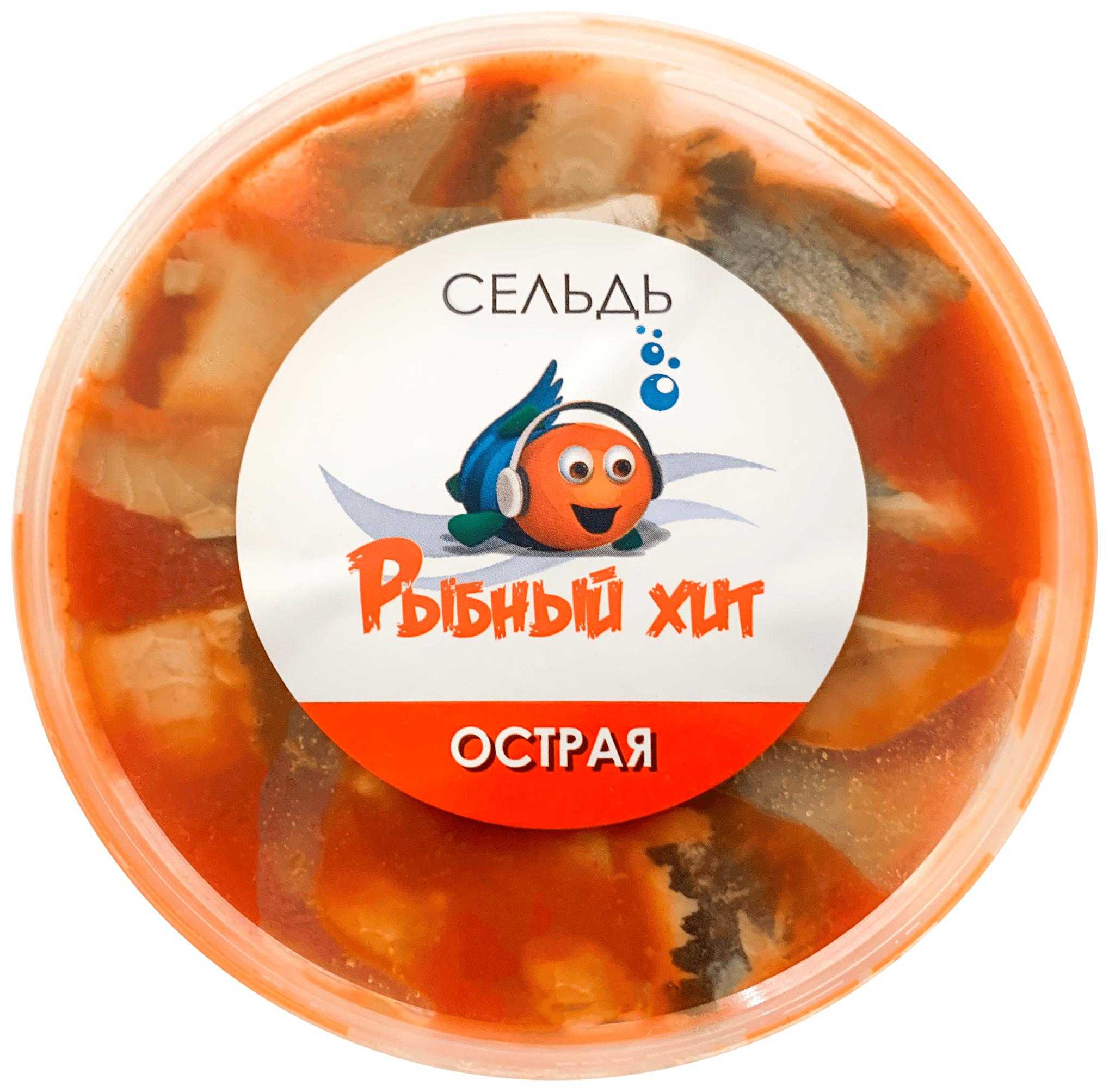 Сельдь РЫБНЫЙ ХИТ филе-кусочки в острой заливке с/с 150г
