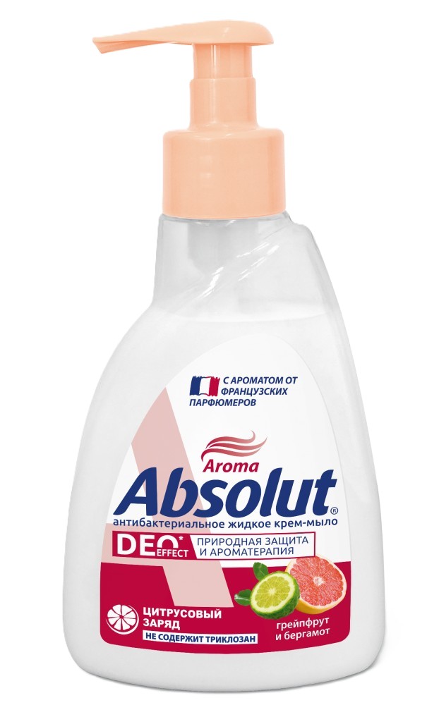 Жидкое мыло АБСОЛЮТ Грейпфрут и бергамот 250мл