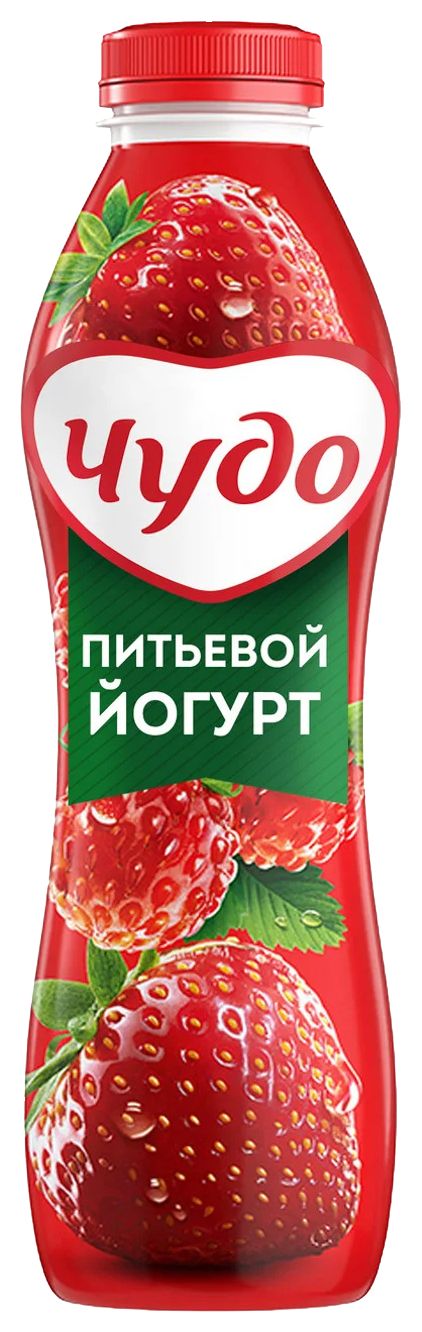 Йогурт ЧУДО клубника земляника бзмж 1.9% 680г
