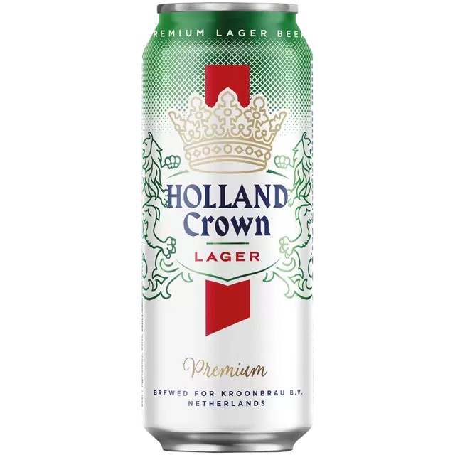 Пиво ХОЛЛАНД Кроун премиум светлое 4.8% ж/б 0.5л