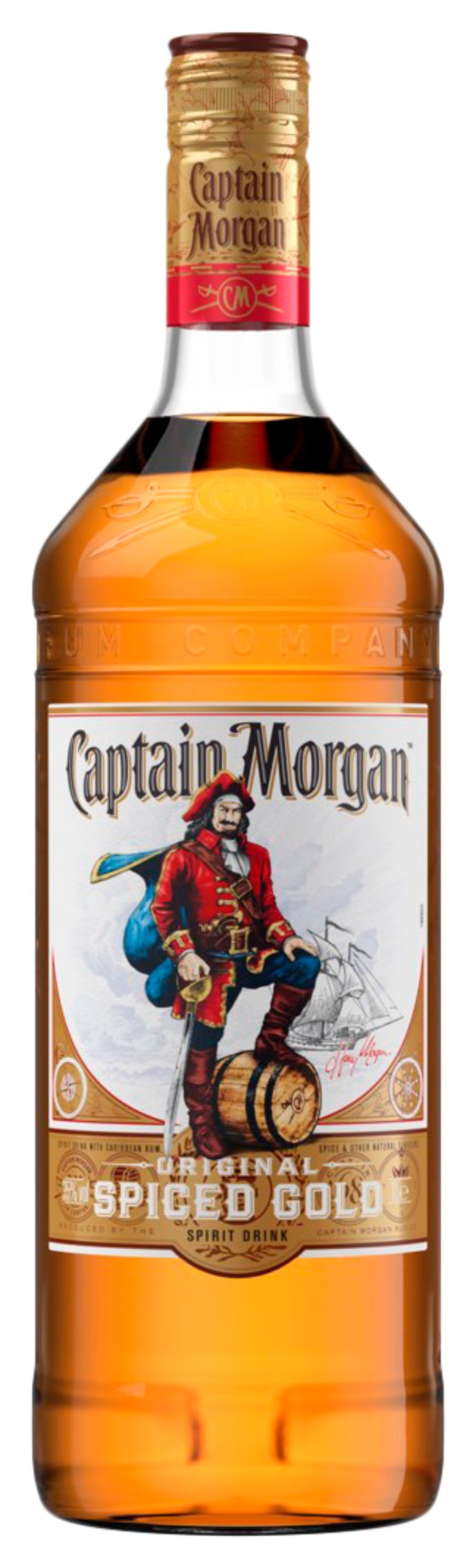 Напиток спиртной КАПИТАН МОРГАН Голд на основе рома 35% ст/б 1л