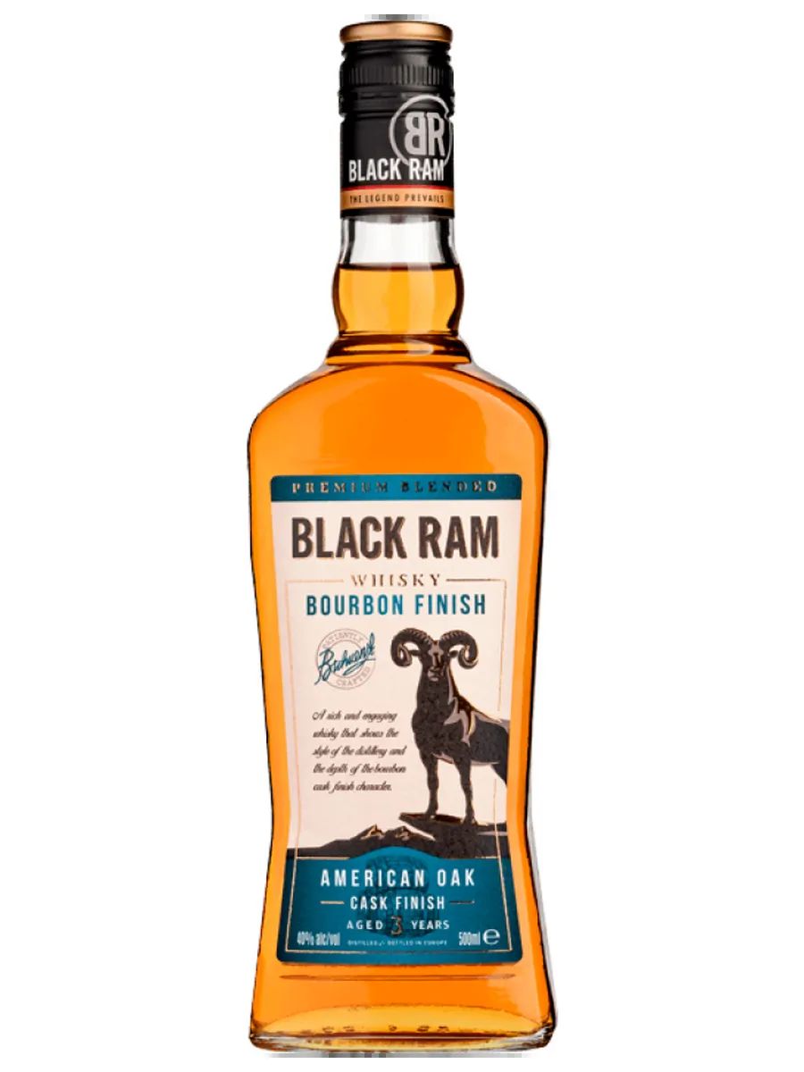Виски БЛЭК РЭМ Бурбон Финиш 3 года 40% ст/б 0.5л