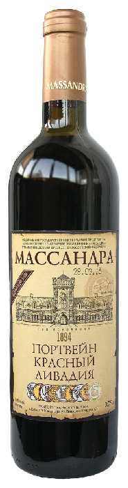 Вино МАССАНДРА Портвейн Ливадия красное сл 16% ст/б 0.75л