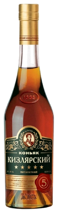 Коньяк КИЗЛЯРСКИЙ 5 лет 40% ст/б 0.5л