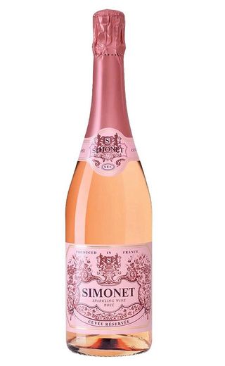 Игристое вино СИМОНЕ Кюве Резерв Розе розовое п/сух 10.5% ст/б 0.75л