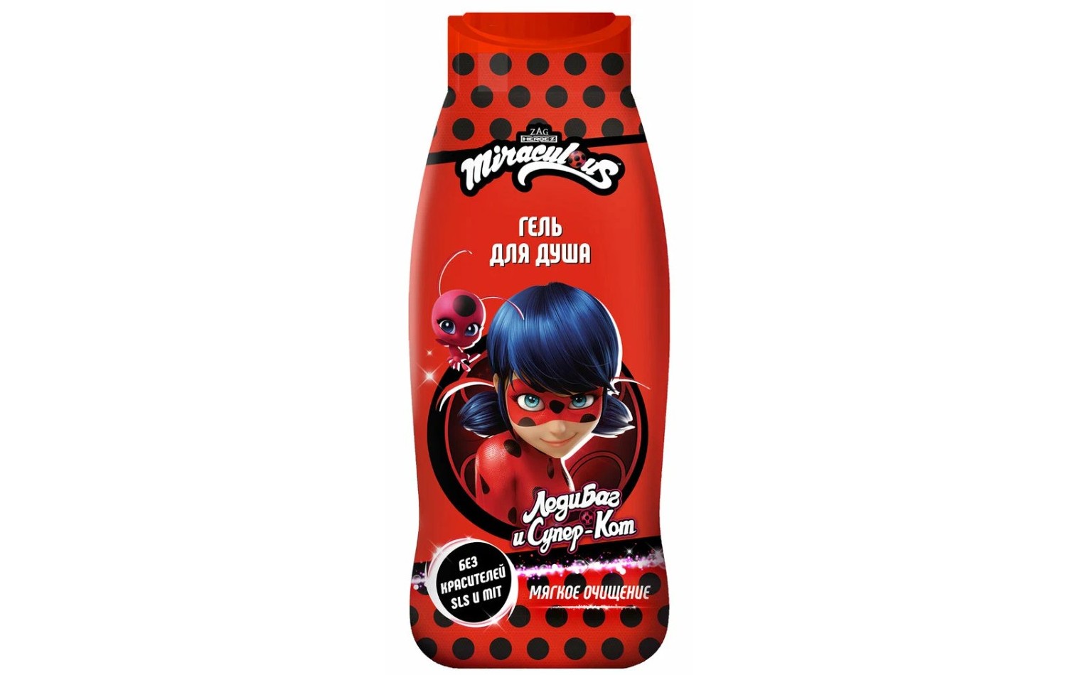 Гель для душа детский МИРАКУЛУС ЛедиБаг Мягкое очищение 400мл