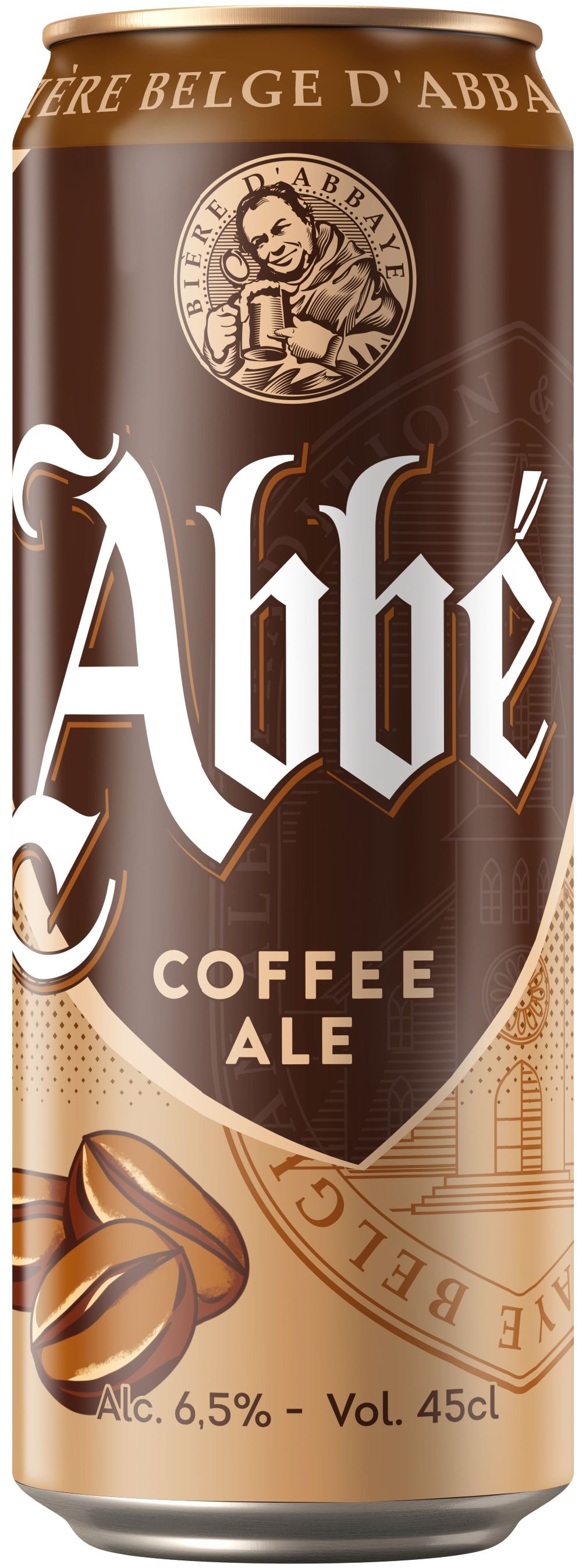 Пивной напиток АББЕ со вкусом кофе 6.5% ж/б 0.45л