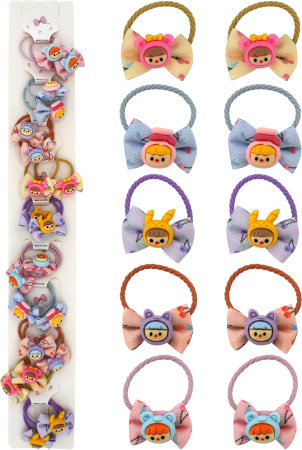 Резинка для волос Милашки-мордашки 2шт арт.3152