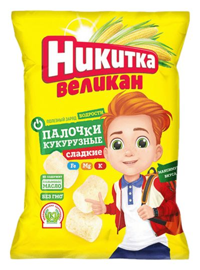 Палочки кукурузные НИКИТКА 400г