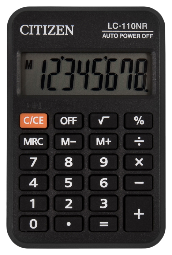 Калькулятор СИТИЗЕН LC-110NR 8-разрядов
