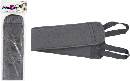 Мочалка НАТАМ серая с ручками арт.5119-30S-P