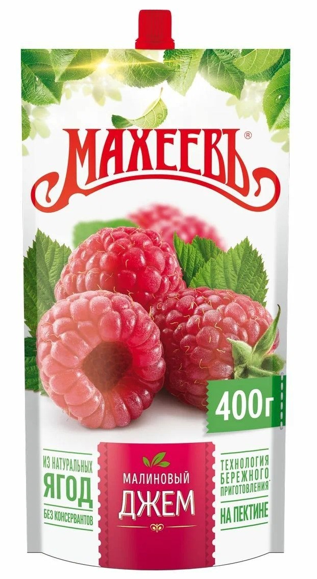 Джем МАХЕЕВЪ малиновый д/пак 400г
