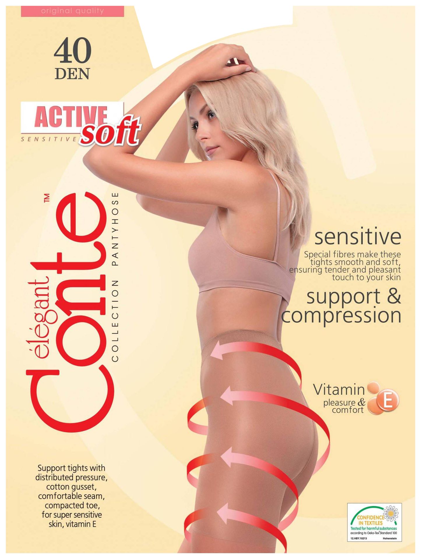 Колготки КОНТЕ СПА Актив Софт 40ден неро 4