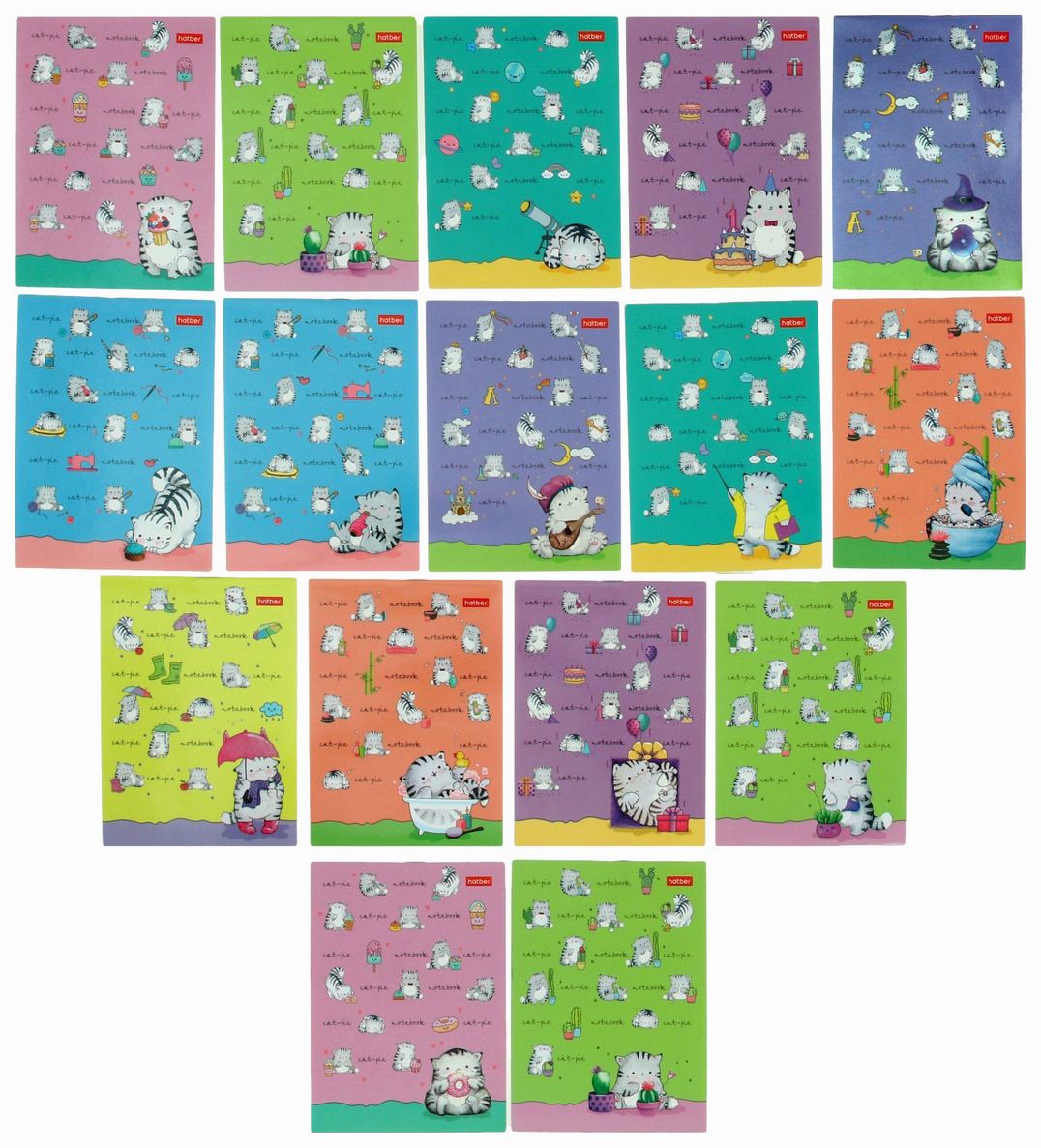 Блокнот ХАТБЕР Приключения кота Пирожка А6 24л арт.24Б6В1