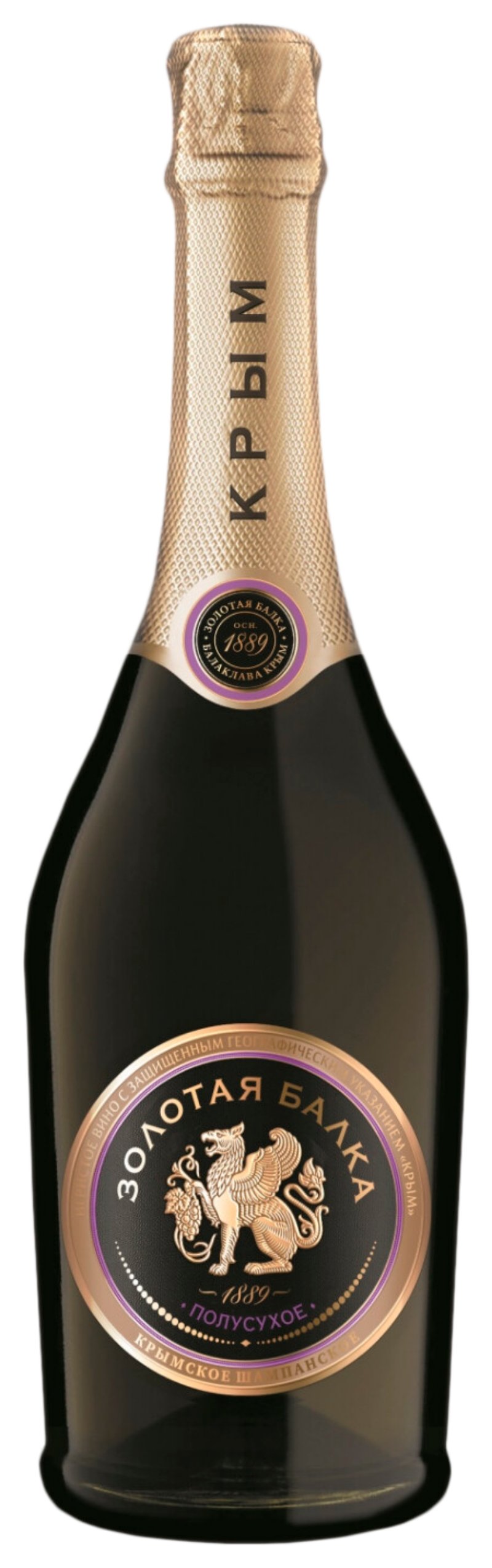 Игристое вино ЗОЛОТАЯ БАЛКА белое п/сл 12.5% ст/б 0.75л