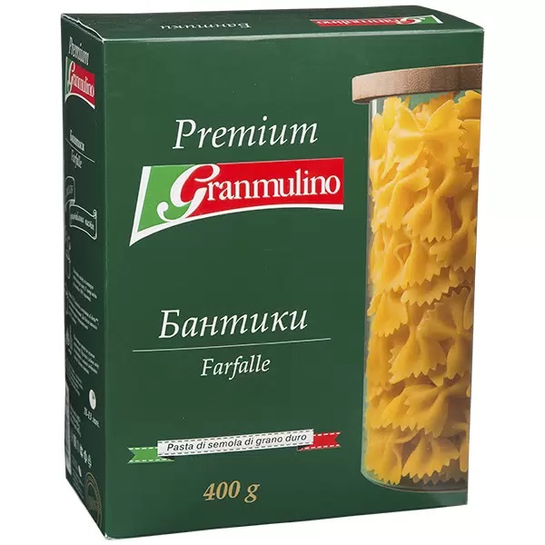 Мак.изделия ГРАНМУЛИНО Бантики карт/уп 400г