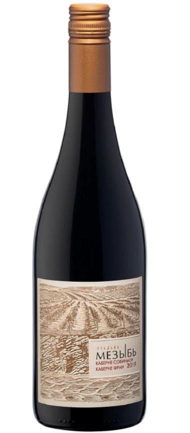 Вино МЕЗЫБЬ Каберне Совиньон Каберне Фран красное сух 14% ст/б 0.75л