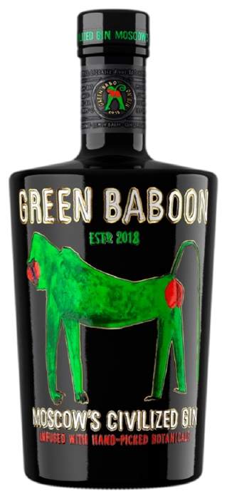 Джин ГРИН БАБУН 40% ст/б 0.5л