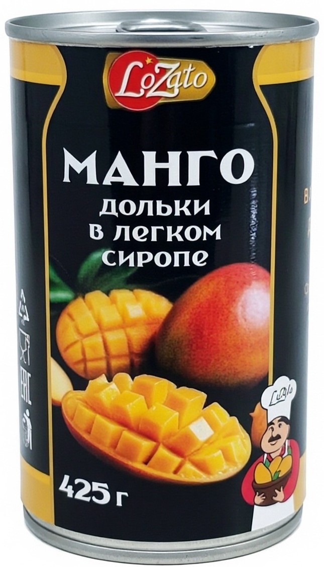 Манго ЛОЗАТО в сиропе ж/б 425мл