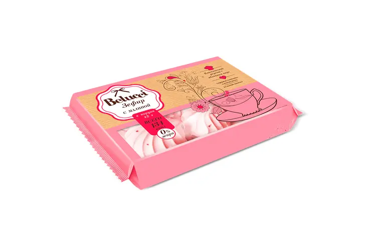 Зефир БЕЛУЧЧИ с малиной 250г