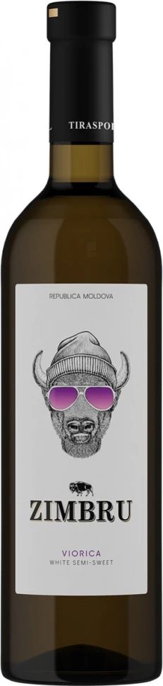Вино ЗИМБРУ Виорика белое п/сл 11-13% ст/б 0.75л