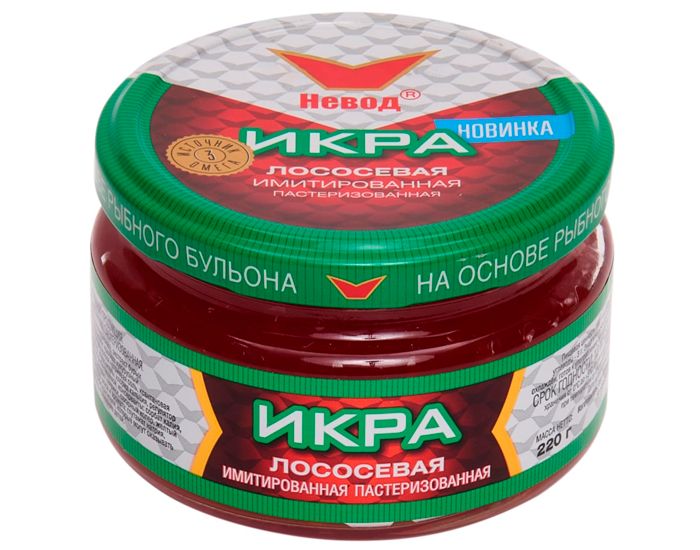 Икра НЕВОД имитированная лососевая ст/б 220г